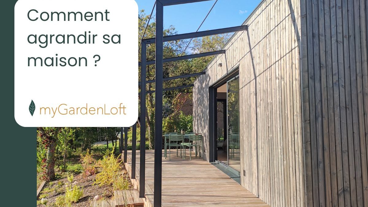 Extension latérale accolée à une maison individuelle pour agrandir la surface habitable